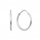 Срібні сережки-конго (с20811/1)