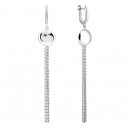 Срібні сережки-підвіски (2SE-01617-A-2)