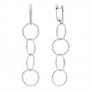 Срібні сережки-підвіски (СК2004)