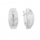 Срібні сережки з алмазною гранню (02913-1/12/3)