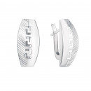 Срібні сережки з алмазною гранню (02913-4/12/3)