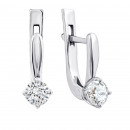Срібні сережки з фіанітами (2820/9р-CZ)