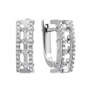 Срібні сережки з фіанітами (500777-СР л.к)
