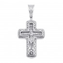 Срібний хрестик. Розп'яття Христове (с31443)