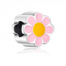 Срібна намистина шарм емаллю.  (G1581-P/12/849)