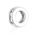 Срібна підвіска без вставки (HCL-294-S-P/12)