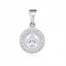 Срібна підвіска з фіанітами (35320/12/1/1)