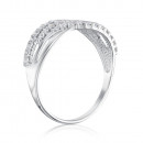 Срібна каблучка з фіанітами (001013/12/1/13)