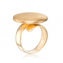 Срібна позолочена каблучка. (5AG0027B-1-R/20)