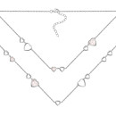 Срібне кольє Серце з перламутром (SN31189-BR)