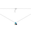 Срібне кольє з crystal (SN38036-W)