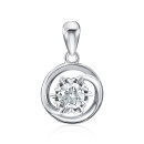 Срібна підвеска з фіанітом (SP00112-P/12/1)