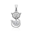 Срібна підвіска з фіанітами (SP00447-P/12/1)