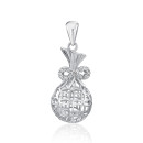 Срібна підвіска з фіанітами (SP00498-P/12/1)