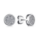 Срібні пусети з фіанітами SZDE00318-E/12/1