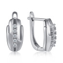 Срібні сережки з фіанітами SZDE05183-E/12/1