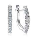 Срібні сережки з фіанітами SZDE15070-E/12/1