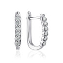 Срібні сережки з фіанітами SZDE15118-E/12/1