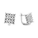 Срібні сережки з фіанітами (SZDE16764)