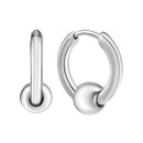 Срібні сережки-конго (SZDE20090)