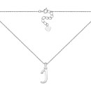 Срібне кольє Буква J (SZDN14308 J)