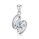 Срібна підвіска з фіанітами SZDP01746-P/12/1