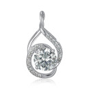 Срібна підвіска з фіанітами  SZDP01824-P/12/1