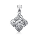 Срібна підвіска з фіанітами SZDP01836-P/12/1