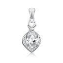 Срібна підвіска з фіанітами SZDP01872-P/12/1
