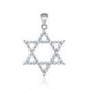 Срібна підвіска Зірка Давида з фіанітами SZDP02257-P/12/1