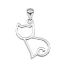 Срібна підвіска Котик (SZDP03479)