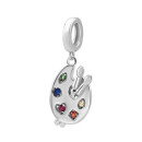 Срібна намистина шарм з фіанітами (SZDP04605)