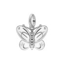 Срібна намистина шарм Метелик з фіанітами (SZDP04984)
