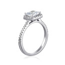 Срібна каблучка з фіанітами SZDR00262-R/12/1