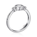 Срібна каблучка з фіанітами SZDR09771-R/12/1