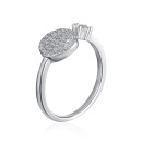 Срібна каблучка з фіанітами SZDR10321-R/12/1