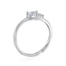 Срібна каблучка Серце з фіанітами (SZDR10343-R/12/1)