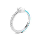 Срібна каблучка з емаллю та фіанітами (SZDR32768)