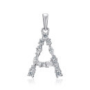 Срібна підвіска з фіанітами TP-578-S-P/12/1