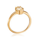 Срібна каблучка з фіанітом TR-721-7-Y-S-R/20/1878