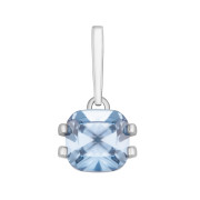 Срібна підвіска з фіанітом (п1294гRh)