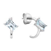 Срібні пусети з фіанітами (SZDE05873 сер)