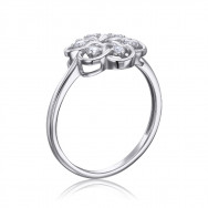 Срібна каблучка з фіанітами (001364/12/1/17)