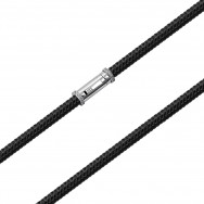 Ювелірний шнурок зі срібним замком  (10424-ЖР)