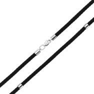 Ювелірний шнурок зі срібним замком (1323/255Rh)