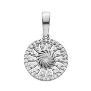 Срібна підвіска з фіанітами (1389)