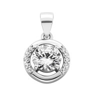 Срібна підвіска з фіанітами (1PE69447)