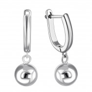 Срібні сережки-підвіски (1EA104923)