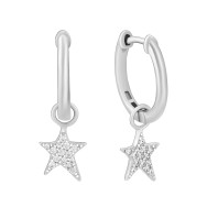 Срібні сережки з фіанітами (1EA104040)