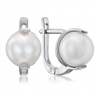 Срібні сережки з перлинами (21638/12/1/1932)